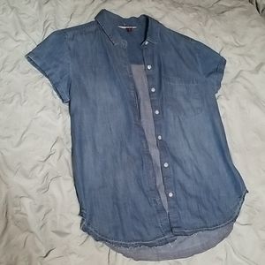 Blue Denim Button Up M